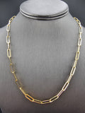 14k Gold Necklace - Paperclip