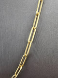 14k Gold Necklace - Paperclip