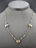 14k Gold Necklace - Hearts