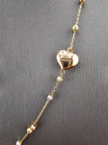 14k Gold Necklace - Hearts