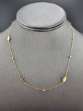 14k Gold Necklace - San Benito & Cross