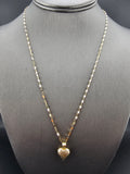14k Gold Chain w/Pendant - Heart