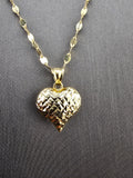 14k Gold Chain w/Pendant - Heart