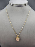 14k Gold Chain w/Pendant - Heart