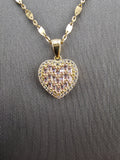 14k Gold Chain w/Pendant - Heart
