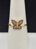 14K Gold Ring - Butterfly