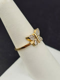 14K Gold Ring - Butterfly