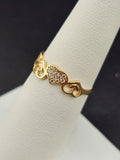 14K Gold Ring - Hearts