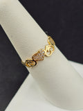 14K Gold Ring - Hearts