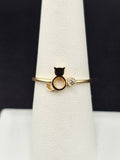 14K Gold Ring - Cat