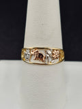 14K Gold Ring - Good Luck