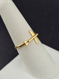 14K Gold Ring - Airplane