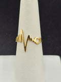 14K Gold Ring - Heart Beat