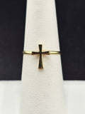 14K Gold Ring - Cross