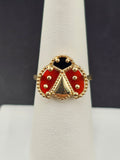 14K Gold Ring - Ladybug