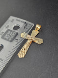 14k Gold Pendant - Jesus on Cross
