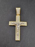 14k Gold Pendant - Jesus on Cross