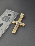 14k Gold Pendant - Jesus on Cross