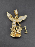 14k Gold Pendant - Saint Michael