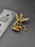 14k Gold Pendant - Saint Michael