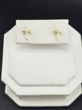 14K Gold Earrings - Cross