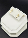 14K Gold Earrings - Cross