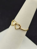 14K Gold Ring - Hearts