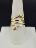 14K Gold Ring - Hearts