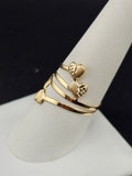 14K Gold Ring - Hearts
