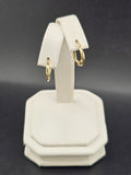 14K Gold Earrings - Huggie Hoops