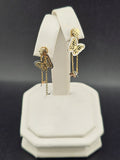 14K Gold Earrings - Butterfly