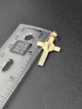14k Gold Pendant - San Benito on Cross