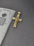 14k Gold Pendant - Jesus on Cross
