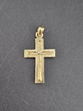 14k Gold Pendant - Jesus on Cross