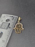 14k Gold Pendant - Hamsa Hand
