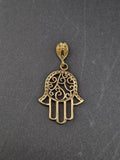 14k Gold Pendant - Hamsa Hand