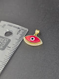 14k Gold Pendant - Evil Eye