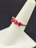 14K Gold Ring - Hearts