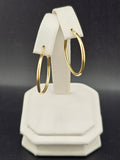 14K Gold Earrings - Huggie Hoops