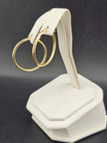 14K Gold Earrings - Huggie Hoops