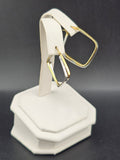 14K Gold Earrings - Square Huggies