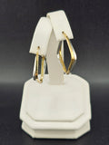 14K Gold Earrings - Square Huggies