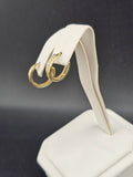 14K Gold Earrings - Huggies Hoops