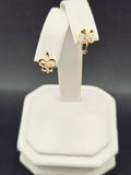14K Gold Earrings - Butterflies Huggies