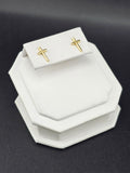 14K Gold Earrings - Cross