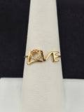 14K Gold Ring - Love