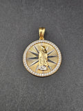 14k Gold Pendant - Virgin Mary