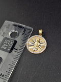 14k Gold Pendant - Virgin Mary