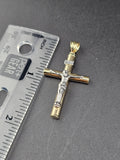 14k Gold Pendant - Jesus on Cross
