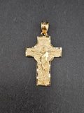 14k Gold Pendant - Jesus on Cross
